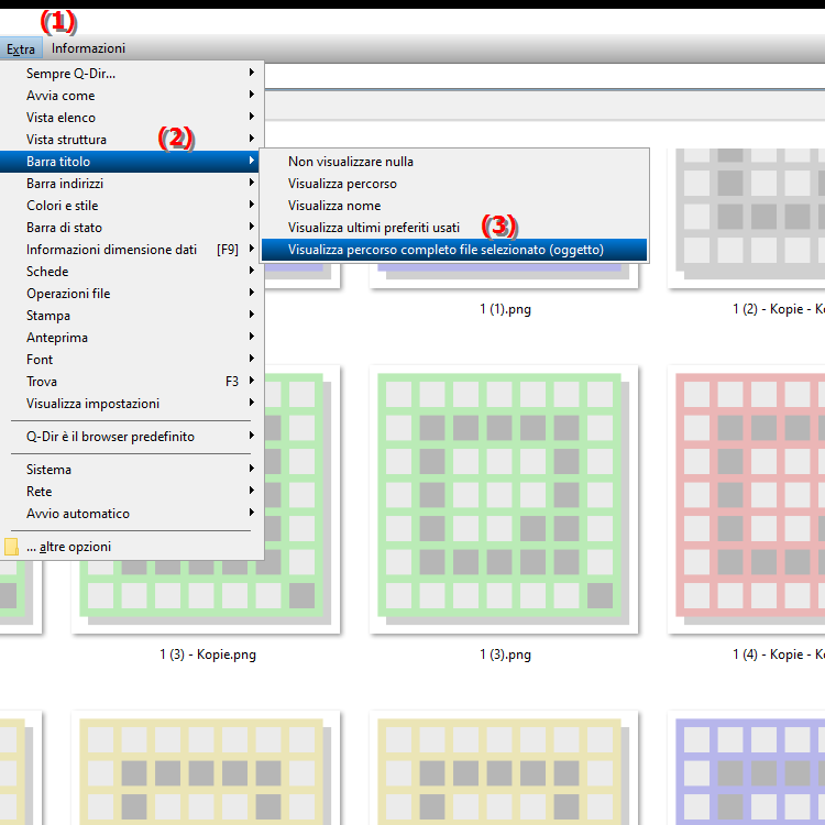 Come visualizzare il percorso completo del file evidenziato in Esplora file